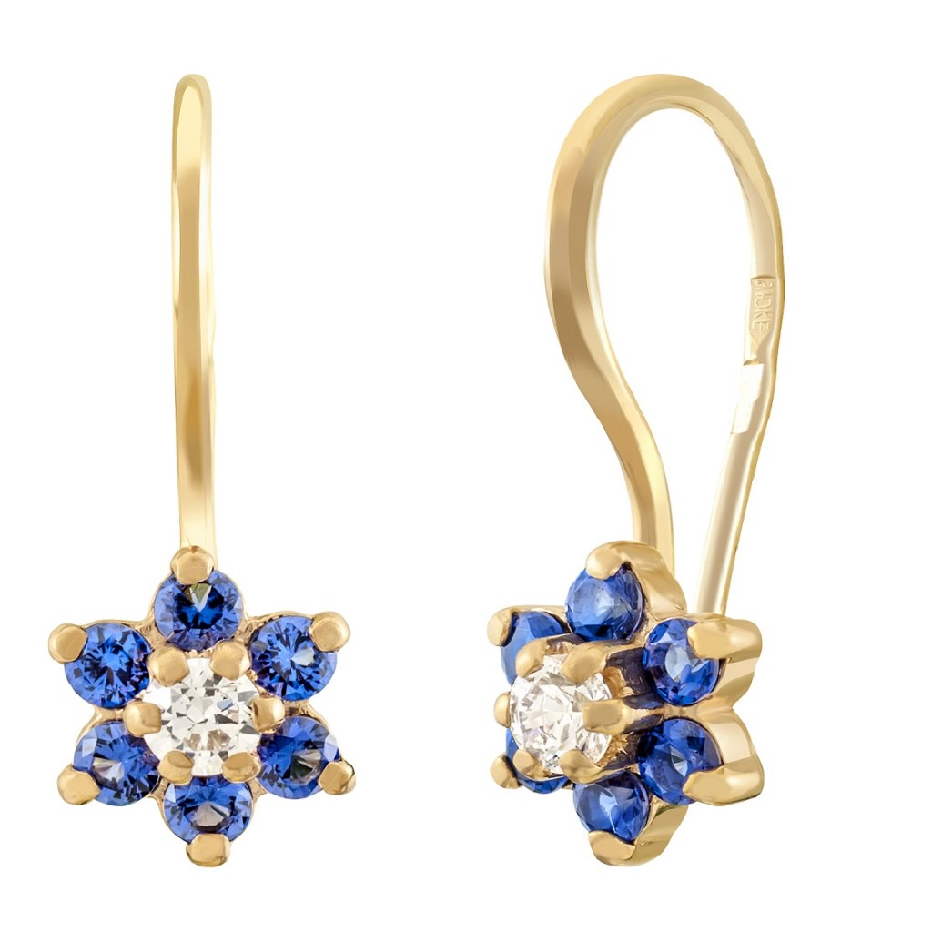 фото золотые серьги детские 