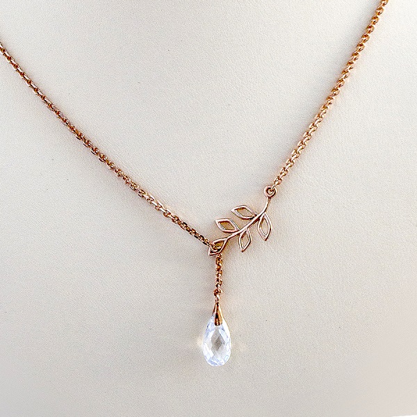 фото Золотое колье Веточка