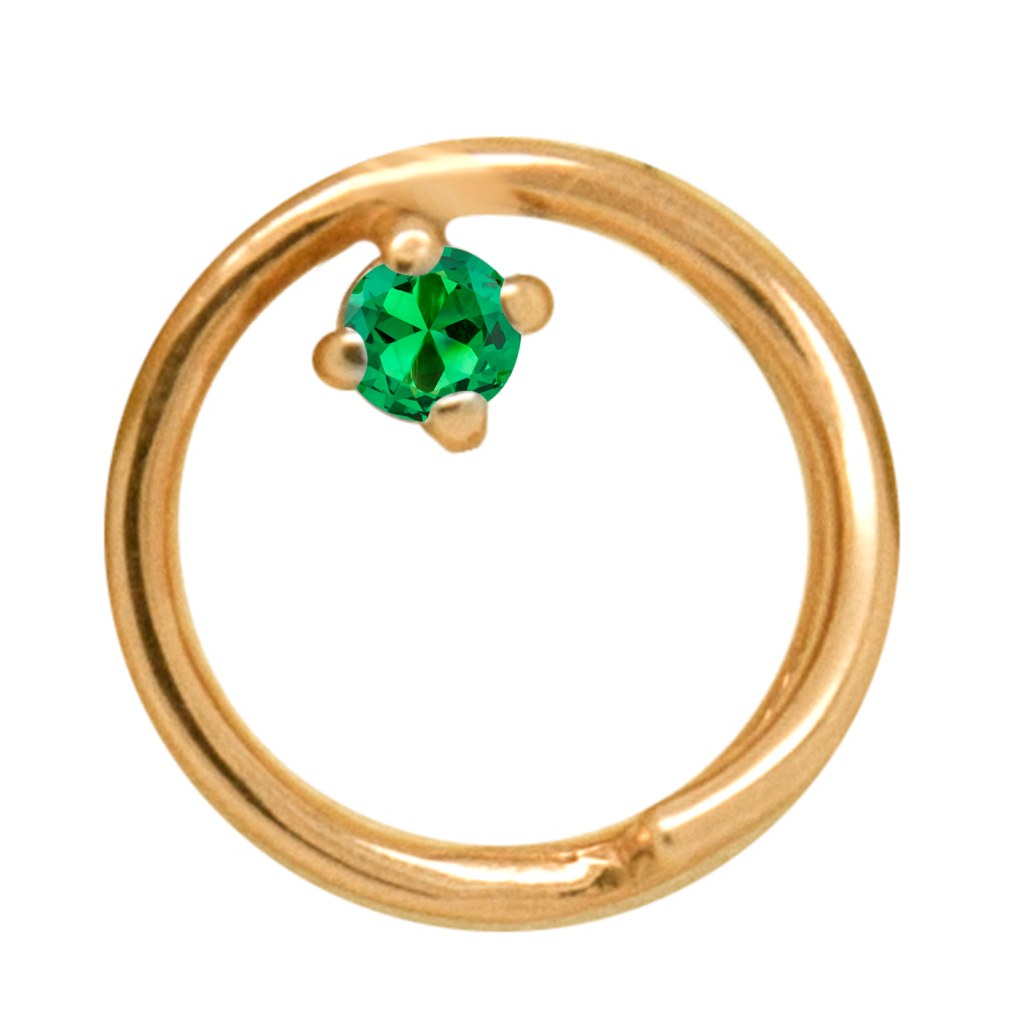 Фото Золотая подвеска Николета с изумрудом. со вставками: Изумруд синтетический: (чистота - 0). , Золотая подвеска Николета с изумрудом. со вставками: Изумруд ГидроТермальный: (зелёный, чистота - 0). 