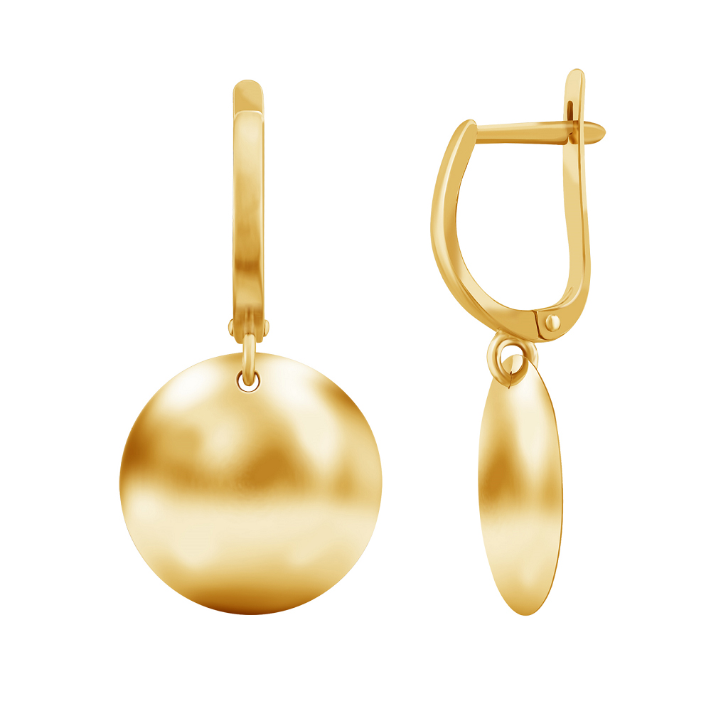 фото и цена Золотые серьги Цыганочка