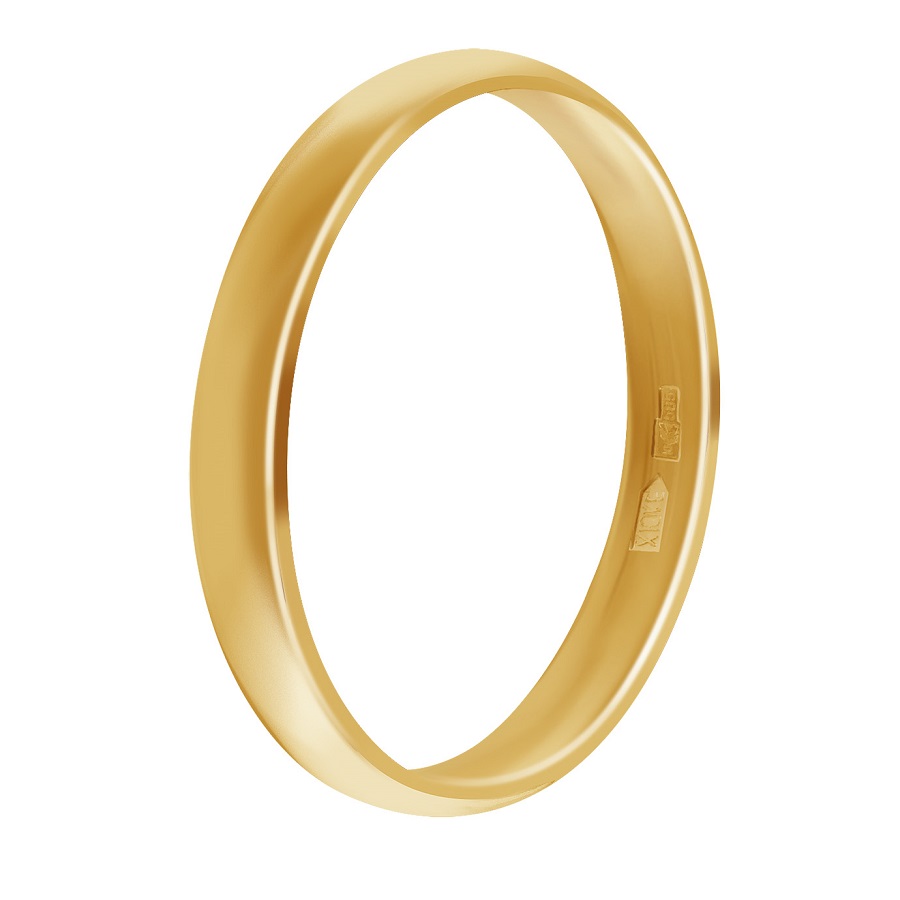 Фото Золотое кольцо Обручальное 3.0 кольца