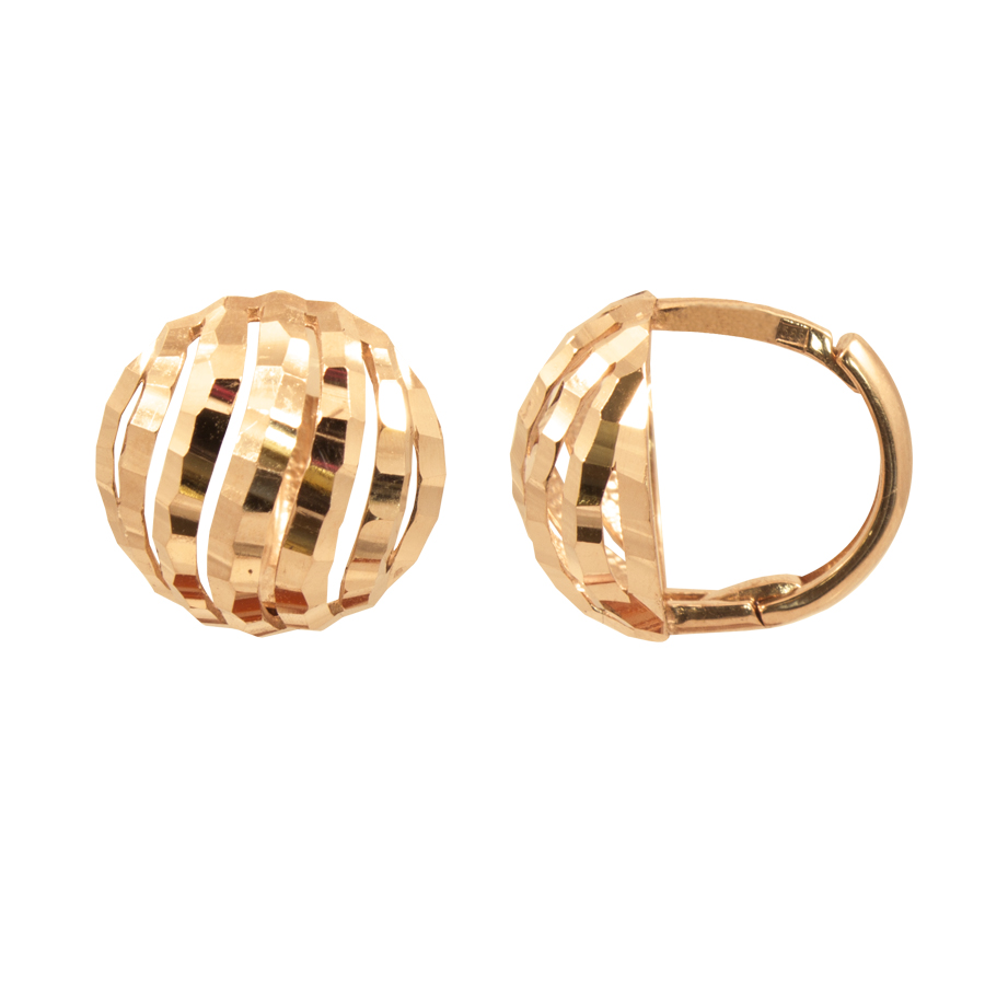 фото и цена Золотые серьги Бали