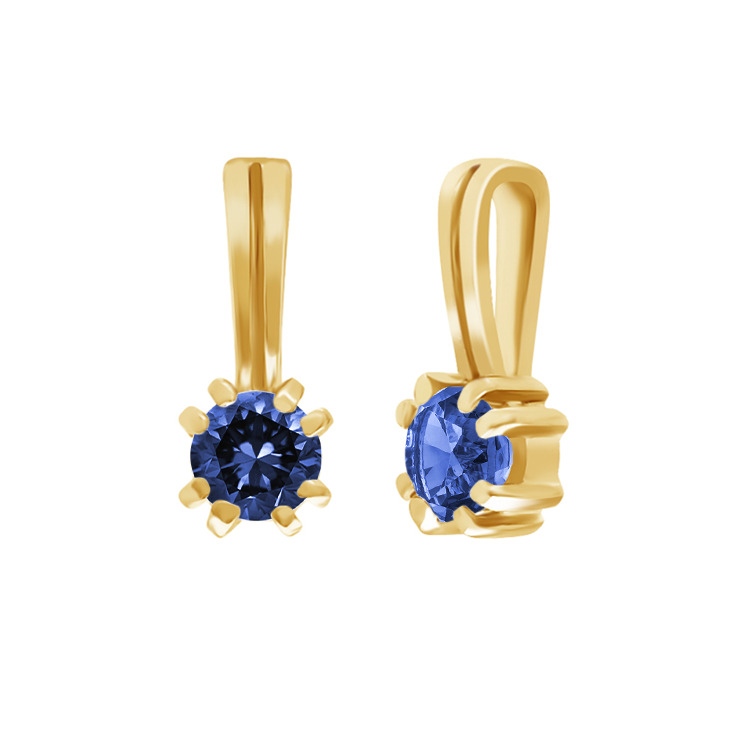 Фото Золотая подвеска Росинка со вставками: Фианит: (бесцветный, чистота - 0). , Золотая подвеска Росинка со вставками: Фианит: (зелёный, чистота - 0). , Золотая подвеска Росинка со вставками: Нано-Сапфир: (чистота - 0). 