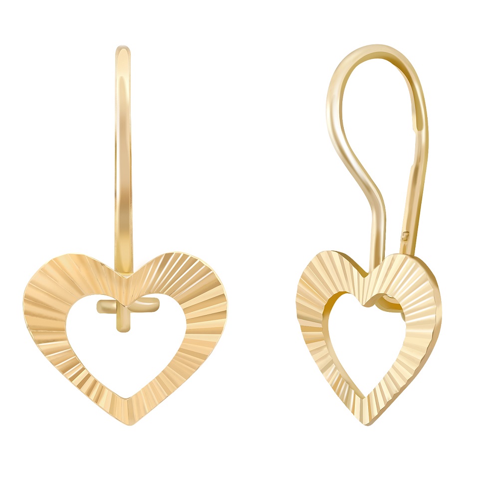 фото и цена Золотые серьги Мальва 