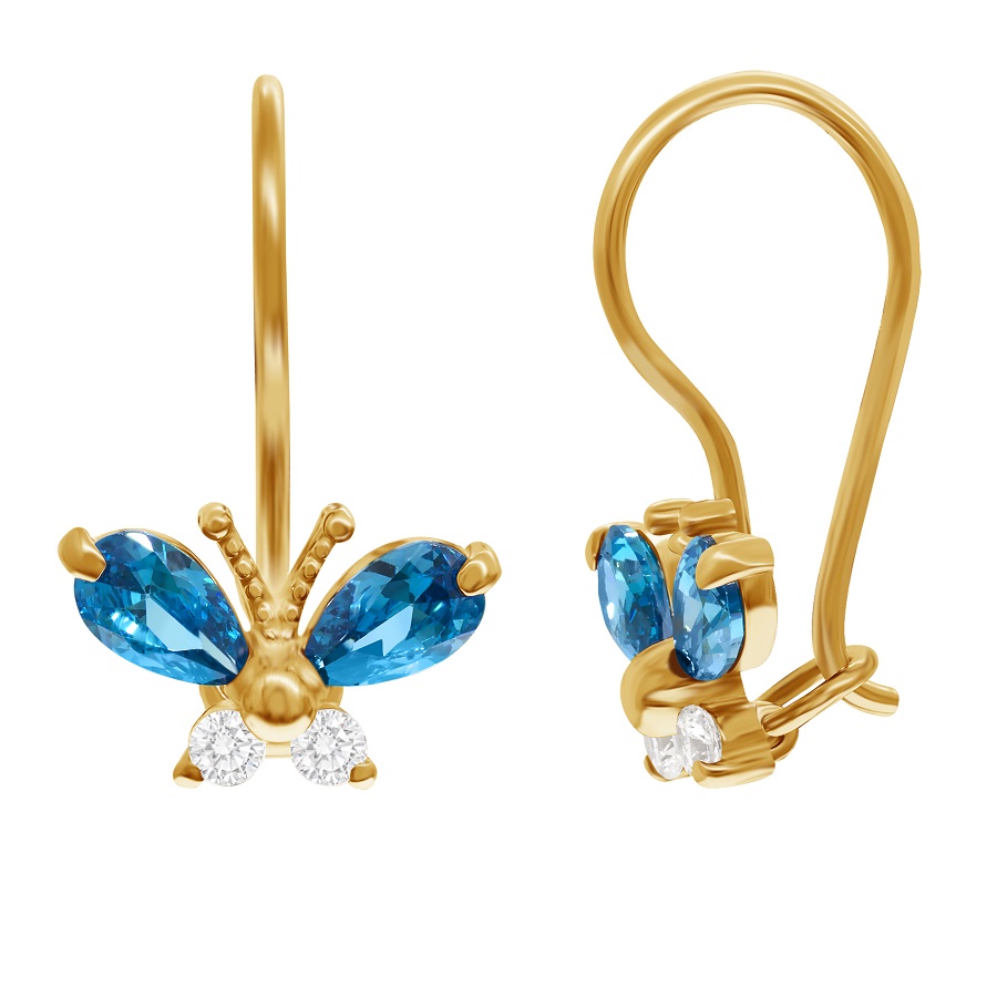 фото золотые серьги детские 