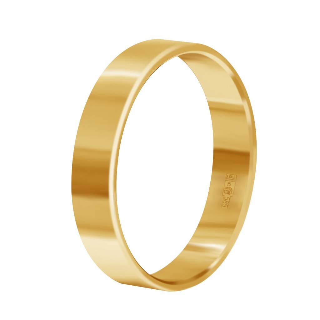 Фото Золотое кольцо Обручальное Евро 4,0 кольца