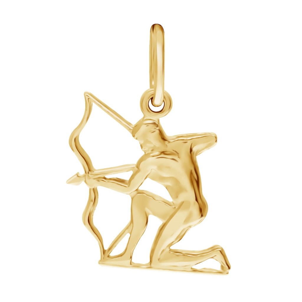 Фото Золотая подвеска Стрелец