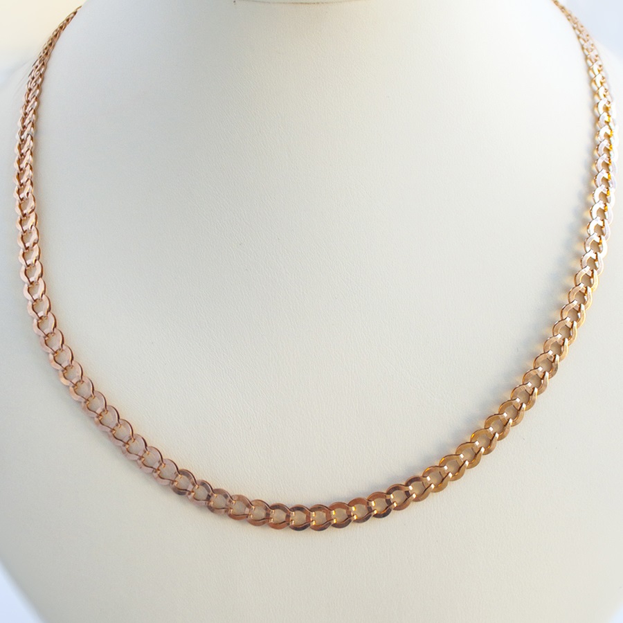 Золотое колье Подкова фото цепочка недорогая