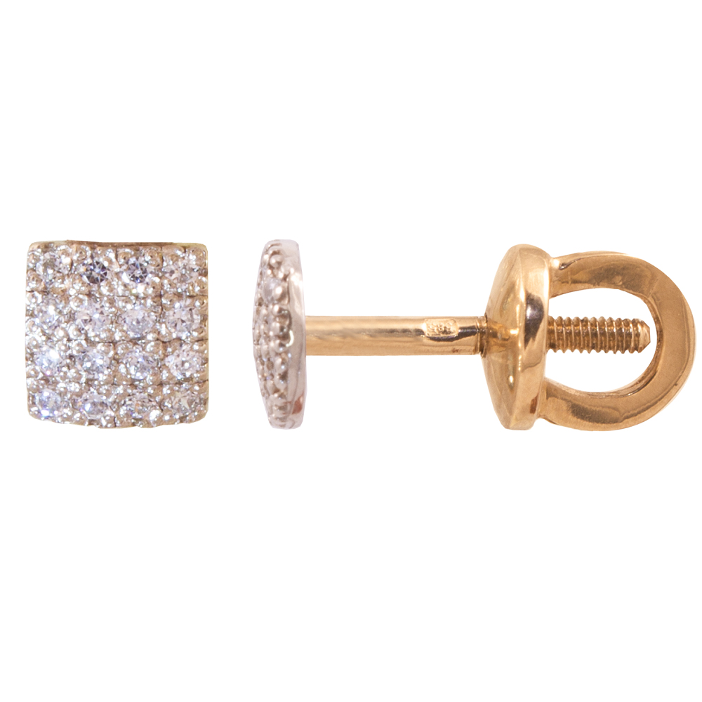 фото золотые серьги гвоздики