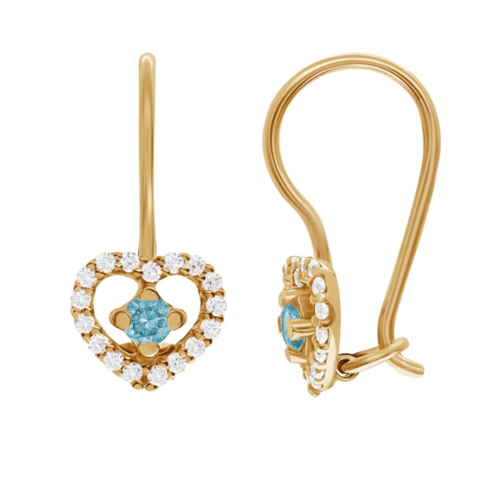 фото золотые серьги детские 