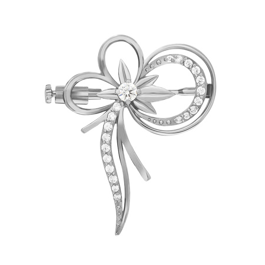 Золотая брошь Золотая брошь с бриллиантами Евгения, Золотая брошь с бриллиантами Евгения со вставками: Бриллиант: (Огранка - Круглая, 0,085ct, бесцветный, чистота - 3/5). , Бриллиант: (Огранка - Круглая, 0,133ct, бесцветный, чистота - 3/5). , Бриллиант: (Огранка - Круглая, 0,053ct, бесцветный, чистота - 2/5). , Золотая брошь с бриллиантами Евгения со вставками: Бриллиант: (Огранка - Круглая, 0,04ct, бесцветный, чистота - 3, 57 грань(ей), размер камня - 1,1-1,15). , Бриллиант: (Огранка - Круглая, 0,08ct, бесцветный, чистота - 3, 57 грань(ей), размер камня - 2,80-2,81). , Бриллиант: (Огранка - Круглая, 0,12ct, бесцветный, чистота - 3, 57 грань(ей), размер камня - 1,30-1,35). 