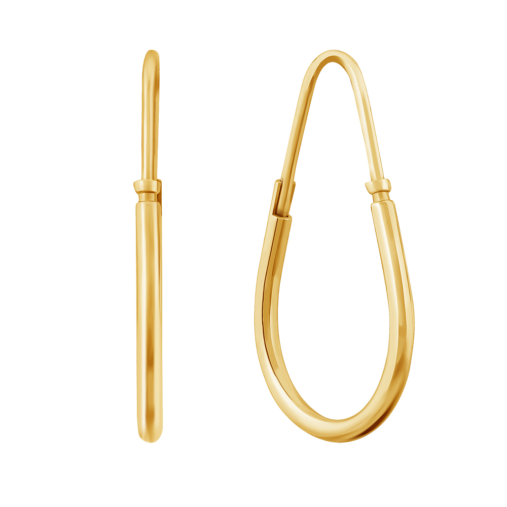 фото и цена Золотые серьги Замочки