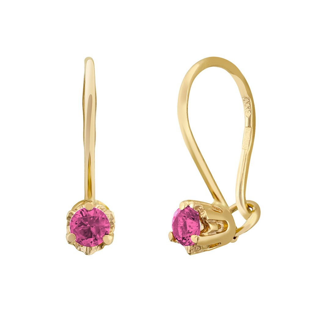 фото золотые серьги детские 