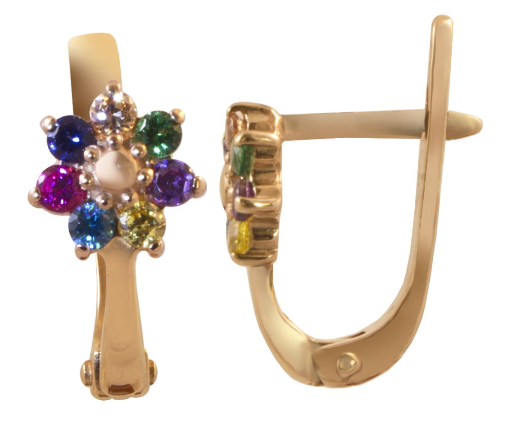 фото золотые серьги детские 