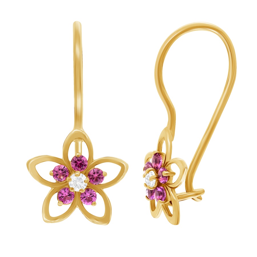 фото золотые серьги детские 