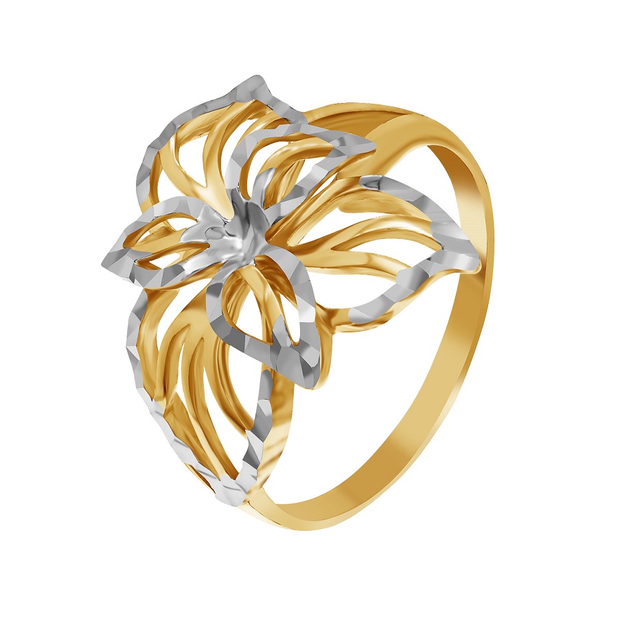 Фото  женское  Золотое кольцо Шарлиз